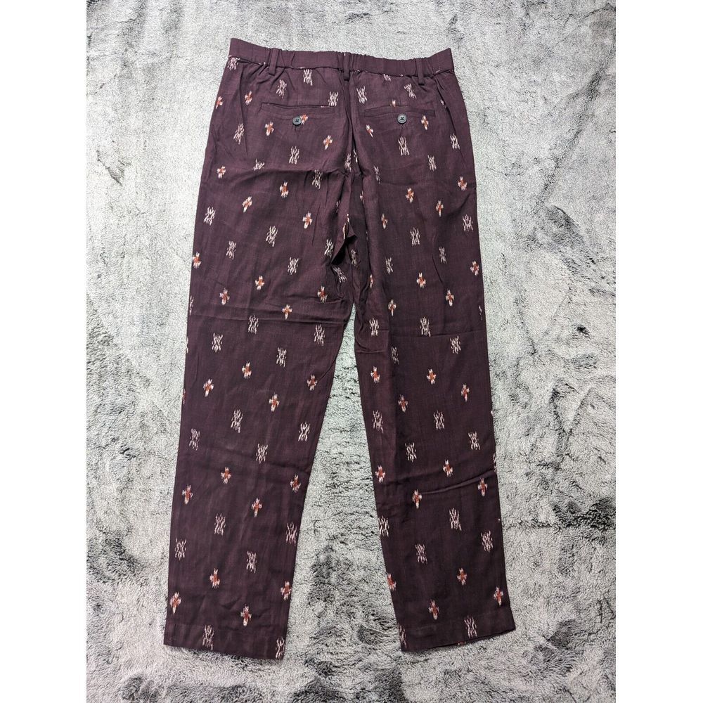 Madewell 1937 Pleated Tapered Leg Pants Women's Size 4 Purple - Picture 11 of 14
